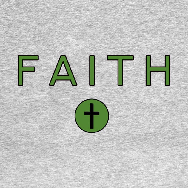 Faith - Christian Symbol and Text by SpitfireCreates